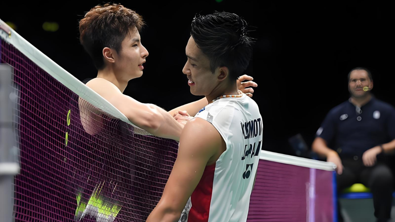日本队鏖战丹麦队，桃田贤斗统治全场